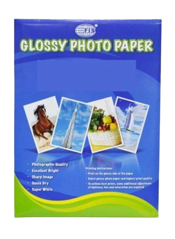 FIS Glossy Photo Paper, 50 Sheets, 180 GSM, A4 Size