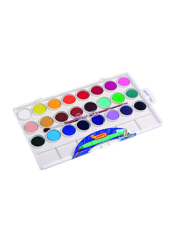 جوفي ألوان مائية 24 قطعة، 24 ملم، متعدد الألوان