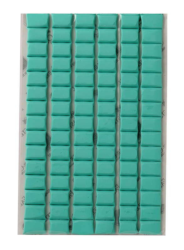 Faber-Castell Removable Adhesive Squares Tack-It, 90-Piece, Green