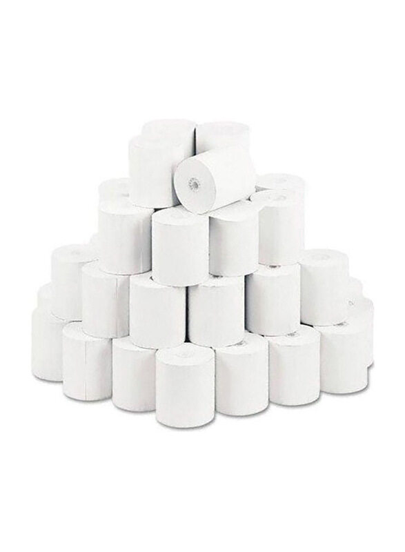 Thermal Paper Receipt Rolls Set, 50 Piece