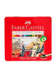 Faber-Castell Classic Colour Pencil Set, 24-Piece, Multicolour