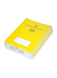 FIS Plain Exercise Books Set, 200 Pages x 6 Pieces, 16.5 x 21cm Size