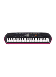 Casio SA-78 Mini Personal Keyboard, 44 Keys, Black/Pink