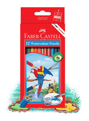 Faber-Castell Parrot Design Watercolour Pencils, 12-Piece, Multicolour