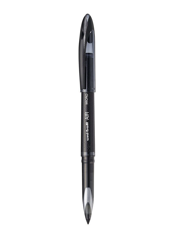 Uniball 12-Piece Air Micro Rollerball Pen, 0.5mm, Black