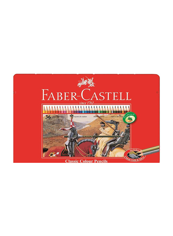 

Faber-Castell Classic Colour Pencil, 36 Pieces, Multicolour