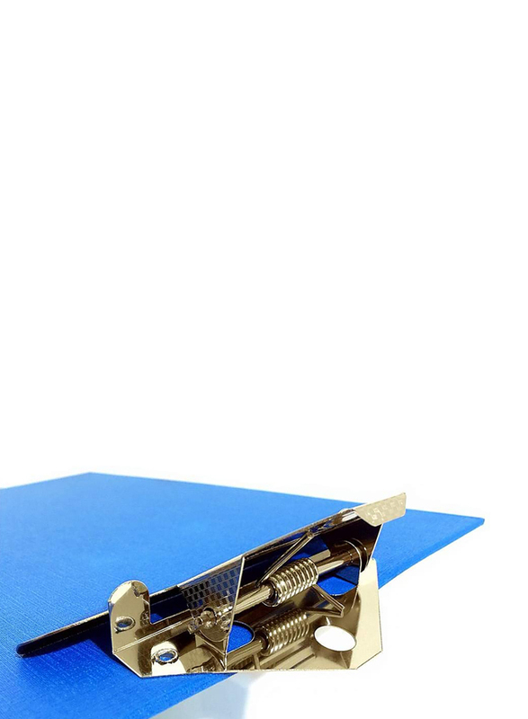 Heavy Duty Foolscap Clipboard with Jumbo Butterfly Clip, Blue