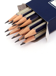 Faber-Castell 12-Piece Goldfaber 1222 Office/Drawing Pencils Set, HB/2B/B, Black