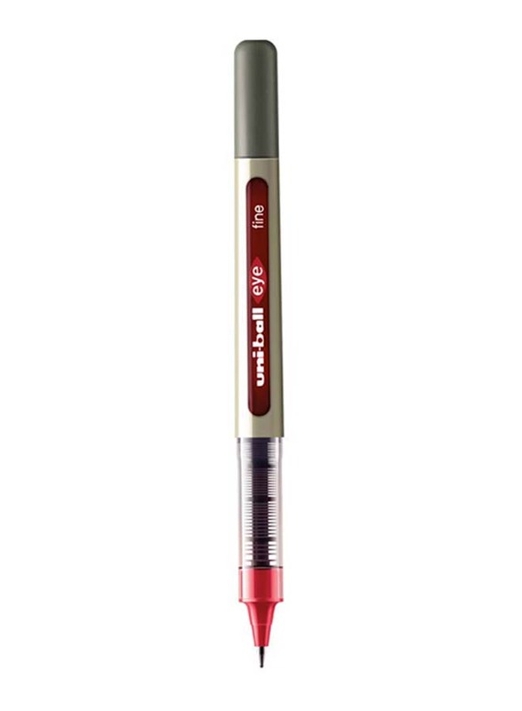 Uniball 12-Piece Eye Fine Rollerball Pen Set, Red