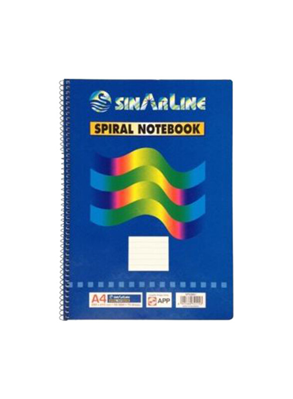 

Quick Office Sinarline Side Spiral Notebook, 70 Sheets, A4 Size