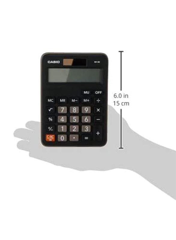 Casio MX-8B Value Series Desk Top/Compact Desk Type Calculator, Black