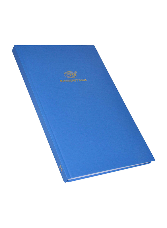 FIS Single Ruled Manuscript Book, 4 Quire, 8mm, 5 x 192 Sheets, Blue