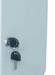 Metal Key Box, White