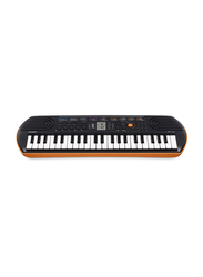 Casio SA-76 Mini Piano Music Keyboard, 44 Keys, Orange/Black