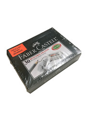 Faber-Castell 30-Piece Excellent Dust Free Pencil Erase Set, White