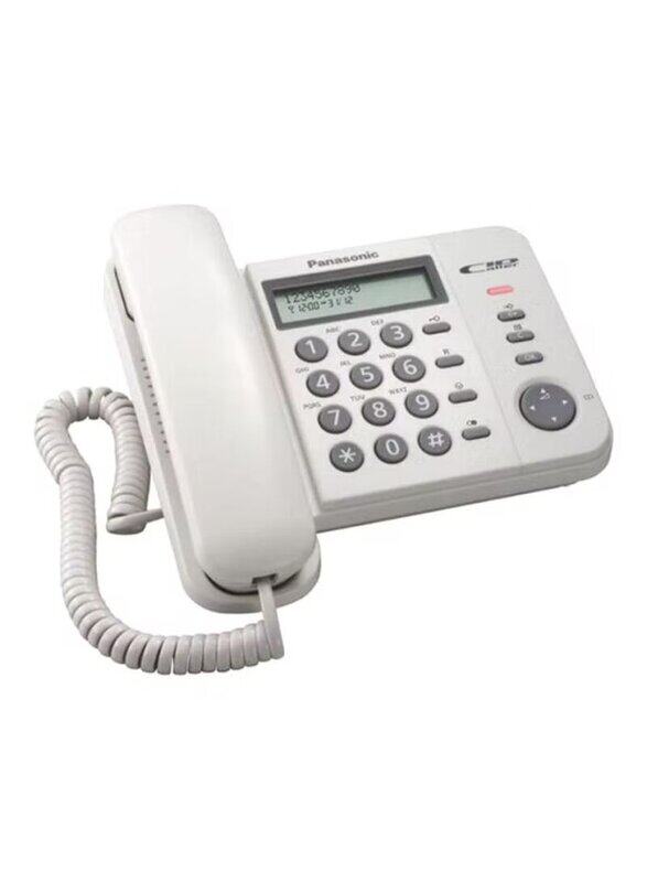 

Panasonic Corded Telephone, KX-TS560FXW, White