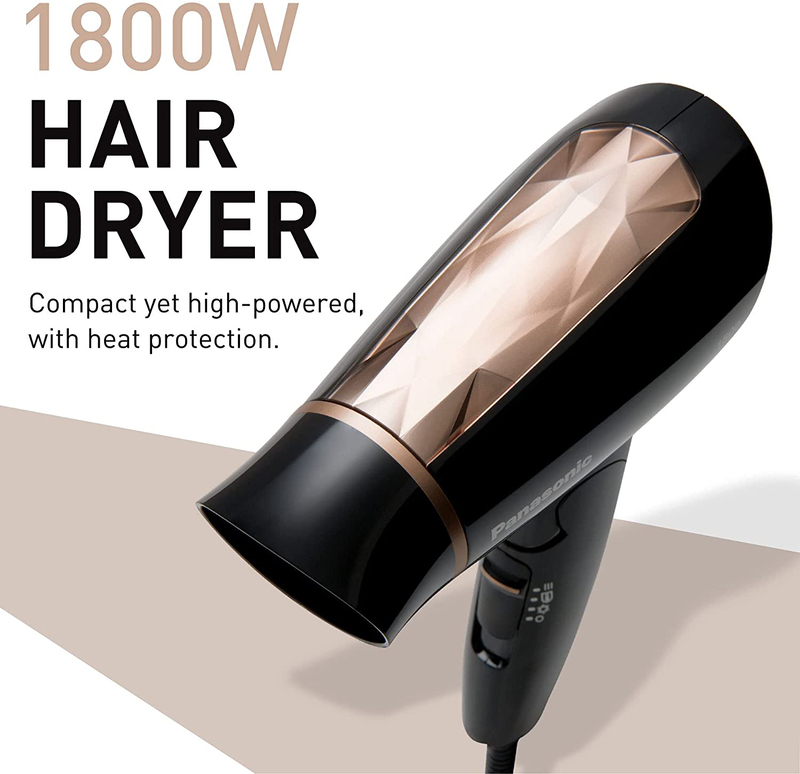 Panasonic Powerful Compact Size Hair Dryer, EH-ND30-K685, Black/Bronze