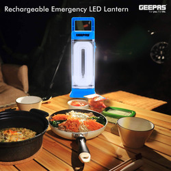 Geepas Rechargeable LED Emergency Lantern, GE53014, Blue/White