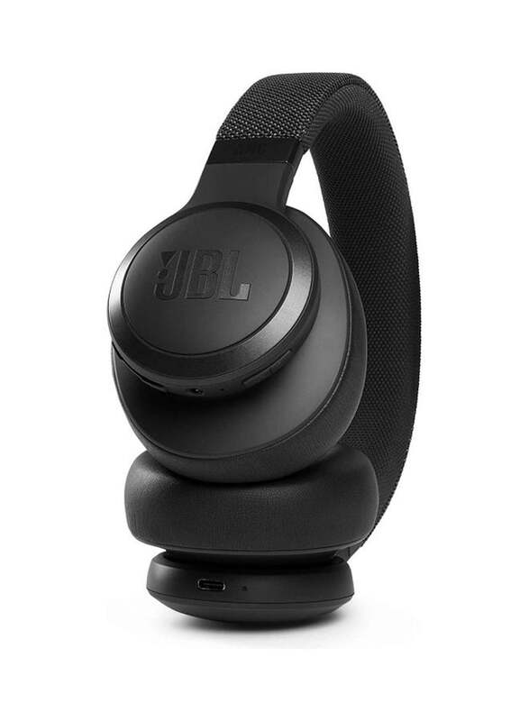 JBL Live 660NC Wireless Over-Ear Noise Cancelling Headphones, JBLLIVE660NCBLK, Black