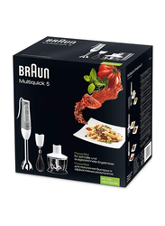 Braun MultiQuick 5 Hand Blender, 600W, MQ 535, White/Grey