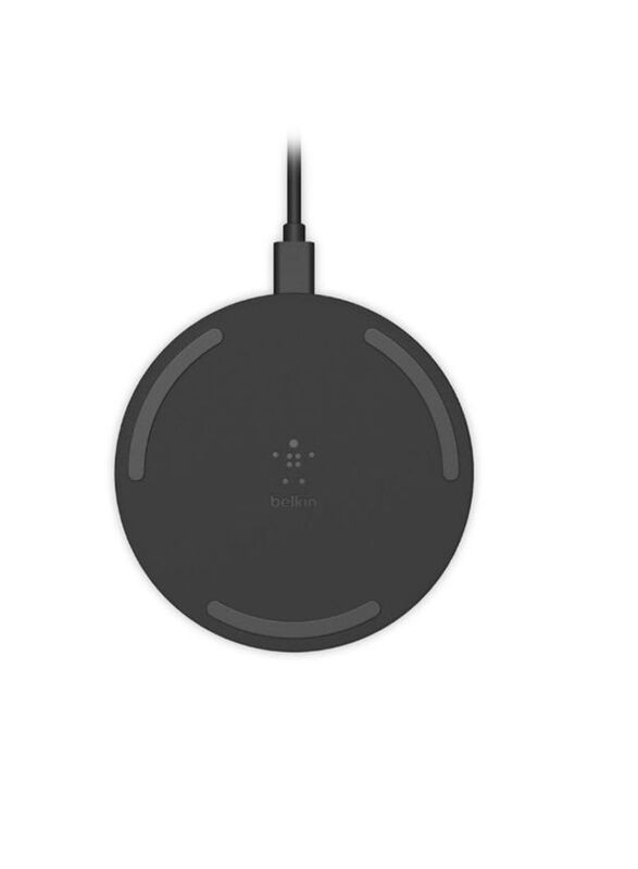 

Belkin BoostCharge Wireless Charging Pad, 10W, Wall Adapter Not Included, Black