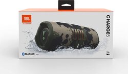 JBL Charge 5 Portable Speaker, JBLCHARGE5SQUAD, Squad