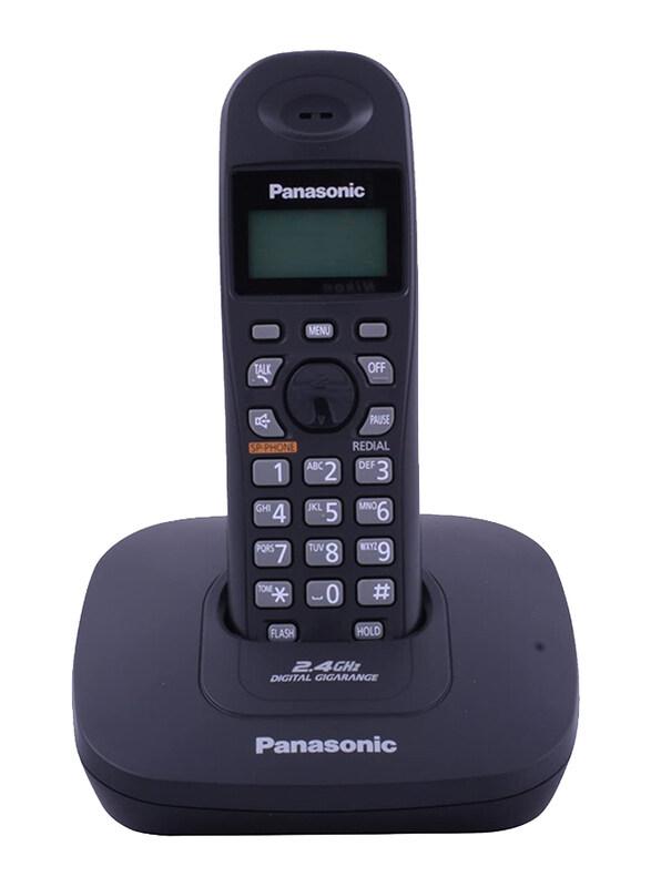 

Panasonic Digital Cordless Phone with Stand, KX-TG3611BX, Black