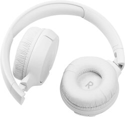 JBL Tune 510BT Wireless Over-Ear Headphones, JBLT510BTWHTEU, White