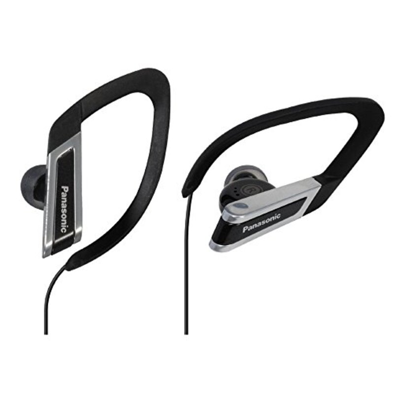 Panasonic Water Resistant Sports Wired In-Ear Earphones, RP-HS200E-K, Black