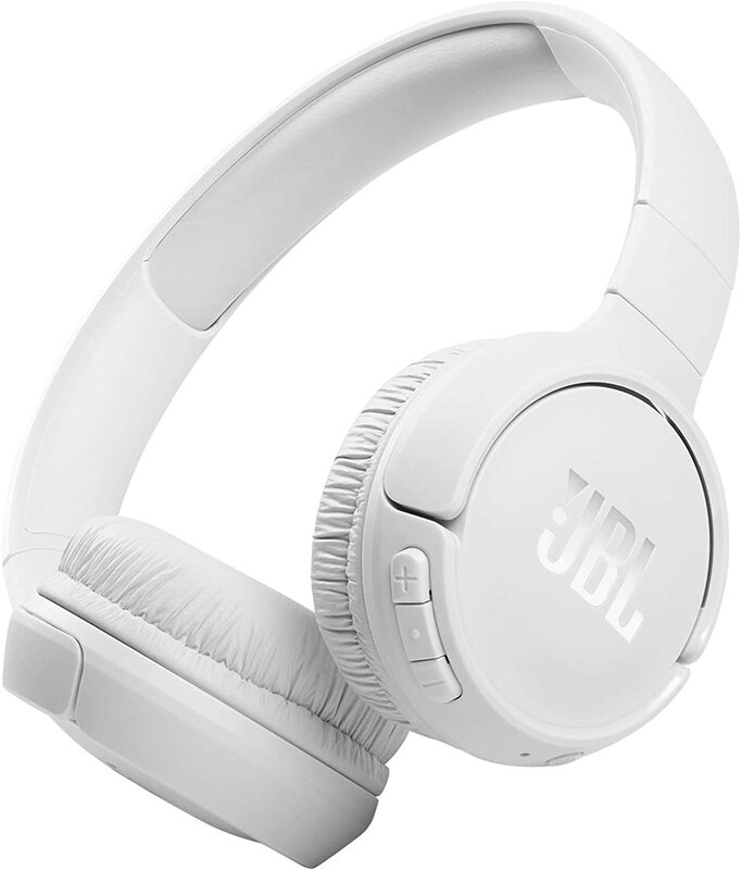 JBL Tune 510BT Wireless Over-Ear Headphones, JBLT510BTWHTEU, White