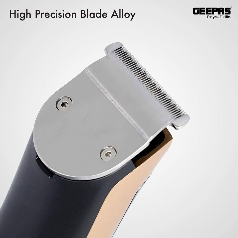 Geepas Rechargeable Hair Trimmer, GTR56023, Gold/Black