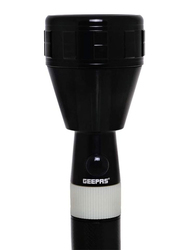 Geepas Rechargeable LED Flashlight Set, 3 Pieces, GFL4622, Black