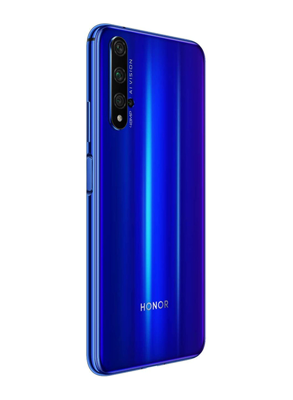 Honor 20 128GB Sapphire Blue, 6GB RAM, 4G LTE, Dual Sim Smartphone, International Version