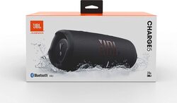 JBL Charge 5 Portable Speaker, JBLCHARGE5BLK, Black