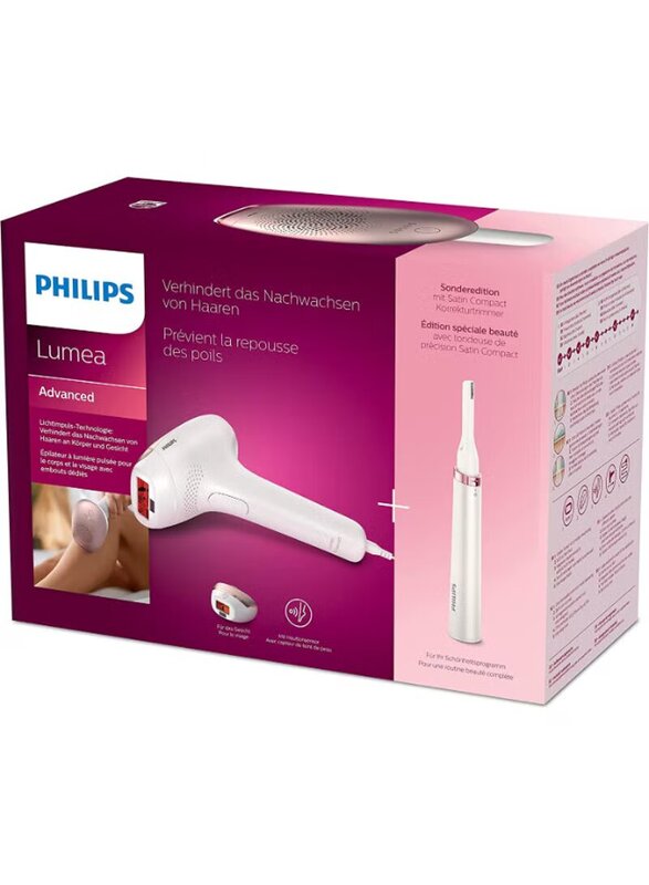 Philips Lumea Advanced Hair Removal Device, BRI921/60, White