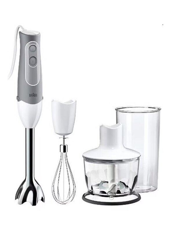 Braun Multi Quick Hand Blender, 600W, MQ535, White/Silver