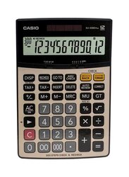 Casio 12-Digit Basic Calculator, DJ-220D Plus, Grey/Black