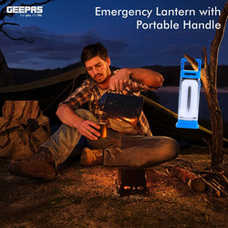 Geepas Rechargeable LED Emergency Lantern, GE53014, Blue/White