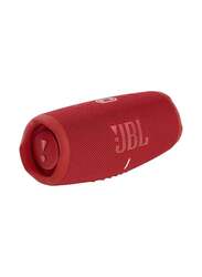 JBL Charge 5 Portable Speaker with Built-In Powerbank, Red