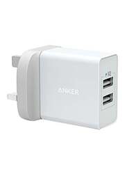 Anker Powerport Duakl Port Wall Charger, 24W, A2021K21, Black