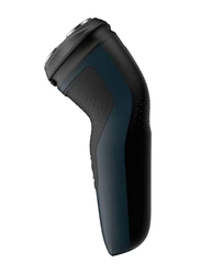 فيليبس ماكينة حلاقة للاستخدام الرطب والجاف سيريس 1000, S1121/40, أسود/أزرق غامق
