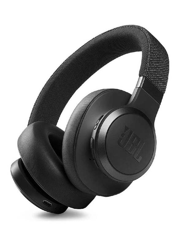 JBL Live 660NC Wireless Over-Ear Noise Cancelling Headphones, JBLLIVE660NCBLK, Black