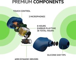 Belkin Soundform Play True Wireless In-Ear Earbuds, Blue