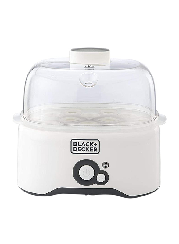 Black+Decker Egg Cooker, 280W, EG200-B5, White