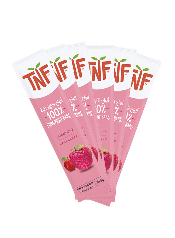 

TNF 100% Pure Fruit Raspberry Flavour Bars, 6 Bars x 20g