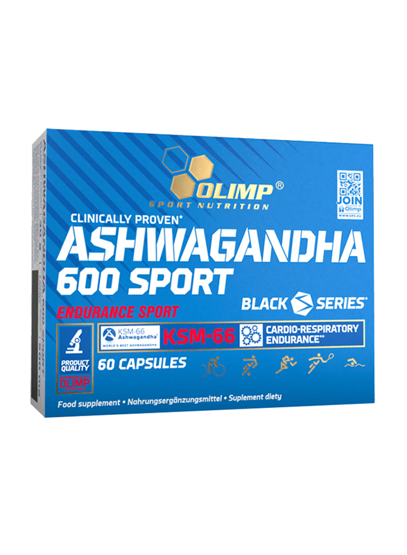 Olimp Ashwagandha 600 Sport Food Supplements, 60 Capsules, Regular