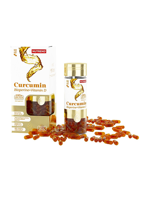 

Nutrend Curcumin + Bioperine + Vitamin D, 60 Capsules