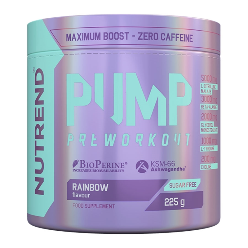 Nutrend Pump Preworkout 225g, Rainbow