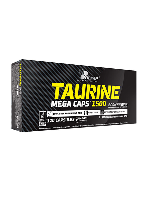 

Olimp Taurine 1500 Mega Caps, 120 Capsules, Regular