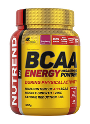 Nutrend BCAA Energy Mega Strong Powder, 500g, Raspberry